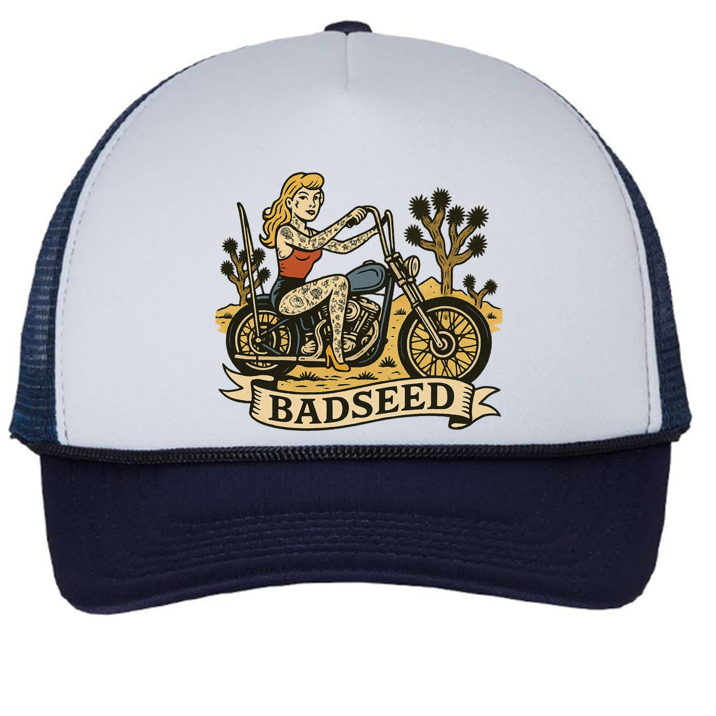 White/ Navy - FRONT